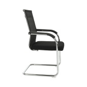 Scaun sedinta negru argintiu Esin 55x64x93 cm