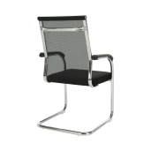 Scaun sedinta negru argintiu Esin 55x64x93 cm