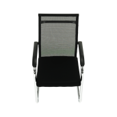 Scaun sedinta negru argintiu Esin 55x64x93 cm