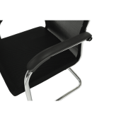 Scaun sedinta negru argintiu Esin 55x64x93 cm
