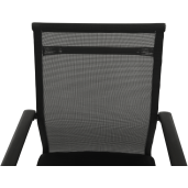 Scaun sedinta negru argintiu Esin 55x64x93 cm
