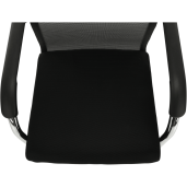 Scaun sedinta negru argintiu Esin 55x64x93 cm