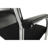 Scaun sedinta negru argintiu Esin 55x64x93 cm