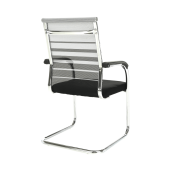 Scaun conferinta argintiu negru Esin 55x64x93 cm