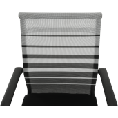 Scaun conferinta argintiu negru Esin 55x64x93 cm