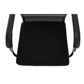 Scaun conferinta argintiu negru Esin 55x64x93 cm