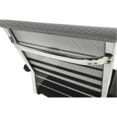 Scaun conferinta argintiu negru Esin 55x64x93 cm
