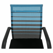 Scaun conferinta albastru negru Esin 55x64x93 cm