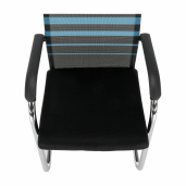 Scaun conferinta albastru negru Esin 55x64x93 cm