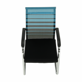 Scaun conferinta albastru negru Esin 55x64x93 cm