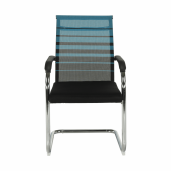 Scaun conferinta albastru negru Esin 55x64x93 cm