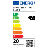 Veioza cu led otel maro Etna 12x38 cm