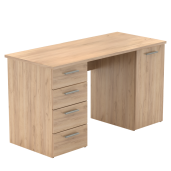 Birou DTD stejar artisan Eustach 137x60x76,3 cm