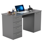 Birou DTD grafit Eustach 137x60x76,3 cm