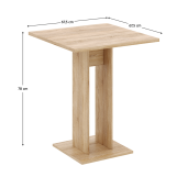 Masa DTD stejar sonoma 67.5x67.5x78 cm