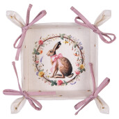 Cos paine Paste bumbac multicolor 35x35x8 cm