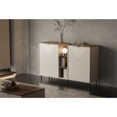 Comoda DTD laminat mdf infoliat casmir stejar Eyco 153,4x40x95,4 cm