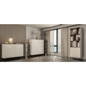 Comoda DTD casmir stejar castello Eyco 123,4x40x95,4 cm