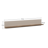 Etajera casmir stejar castello Eyco 150x17,6x25 cm
