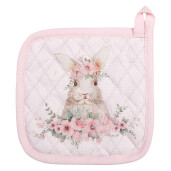 Set 2 servete termice bumbac multicolor Iepuras 16x16 cm