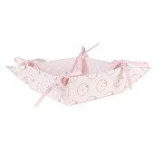 Cos paine bumbac multicolor Iepuras 35x35x8 cm