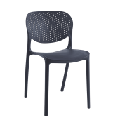 Scaun plastic negru Fedra 46x53x81.5 cm 