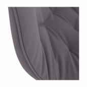 Fotoliu tapiterie textil gri Fedris 58x68x80 cm