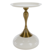 Masuta metal ivoire auriu Fej 38,3x53,5 cm 