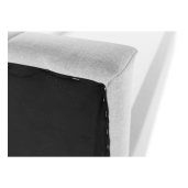 Pat boxspring tapiterie textil gri Ferata 160x200 cm