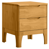 Noptiera lemn masiv natur Ferb 40x40x48,5 cm 