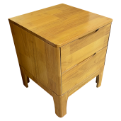 Noptiera lemn masiv natur Ferb 40x40x48,5 cm 