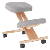 Scaun birou ergonomic gri-maro taupe fag Flonet 46x65x52-72 cm 