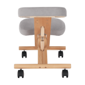 Scaun birou ergonomic gri-maro taupe fag Flonet 46x65x52-72 cm 