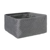 Cos depozitare textil gri Averill 25x25x12 cm