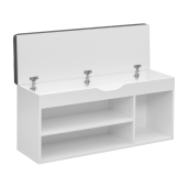 Pantofar DTD alb Fuddy 103.6x32x48 cm 