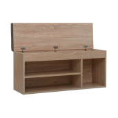 Pantofar cu banca DTD stejar sonoma Fuddy 103,6x32x48 cm 