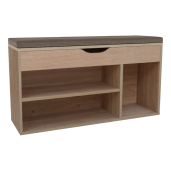 Pantofar cu banca DTD stejar sonoma Fuddy 103,6x32x48 cm 