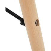 Masa dining mdf alb lemn natur Gamin 90x74cm