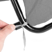 Perna sezlong gradina textil gri Garen 167x52x5 cm