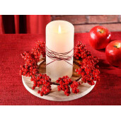 Set 3 mini coronite merisoare 18 cm
