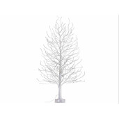 Copac decorativ alb 1300 leduri, 208 ramuri,1.80 H