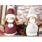 Set 2 figurine Ingeri polirasina textil multicolor 16x10x27 cm
