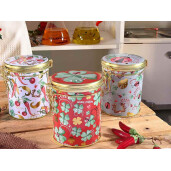 Borcan metal inchidere ermetica cm 11,5 x 9 x 12 H