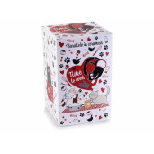 Set 4 borcane ceramica multicolora Pisicute 10x17 cm