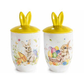 Set 2 borcane Paste ceramica multicolora Ø 10,5 cm x 20,5 H