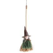 Figurina Halloween Vrajitoare Befana textil multicolor cm 36 H