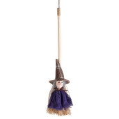 Set 4 figurine Halloween Vrajitoare Befana textil multicolor cm 36 H
