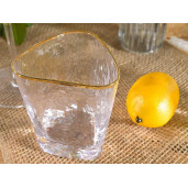 Set 4 pahare sticla cm 9 x 8 x 10 H, 250 ml