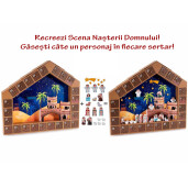Calendar Advent lemn 47.5x5x43 cm