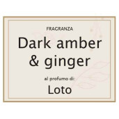 Lumanare parfumata aroma Chihlimbar si Ghimbir Ø 7,5 cm x 8,5 H